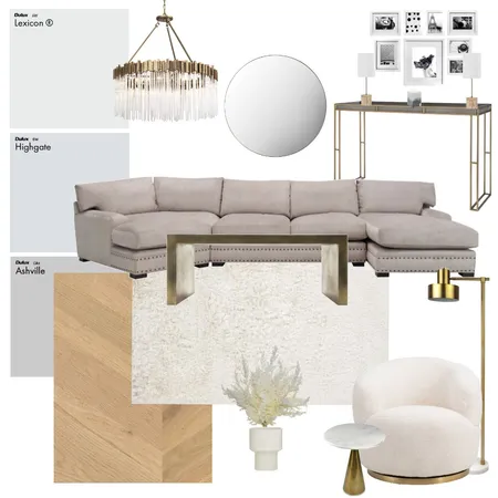 Barbara Living Room - antique brass Interior Design Mood Board by Rhiannon on Style Sourcebook