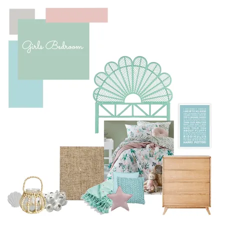 Girls Bedroom Interior Design Mood Board by sanderson8177 on Style Sourcebook