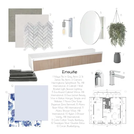 Module 9_Ensuite Interior Design Mood Board by CTdigital on Style Sourcebook