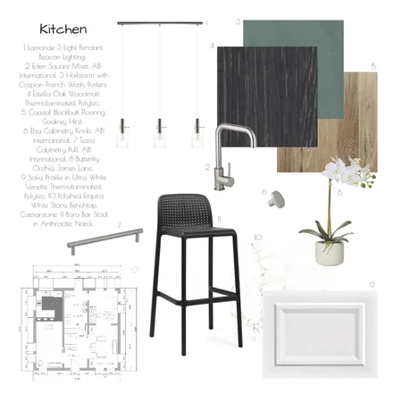 Module 9_Kitchen Interior Design Mood Board by CTdigital on Style Sourcebook
