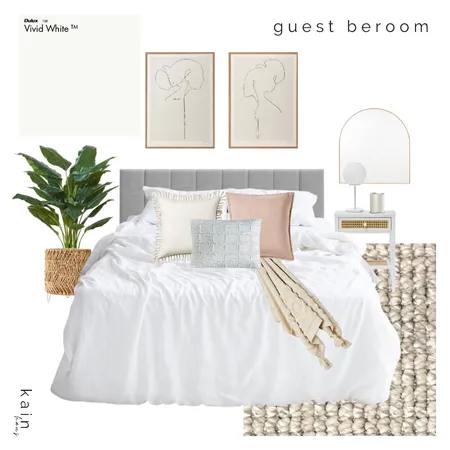 Spare Bedroom Interior Design Mood Board by kainhaus on Style Sourcebook