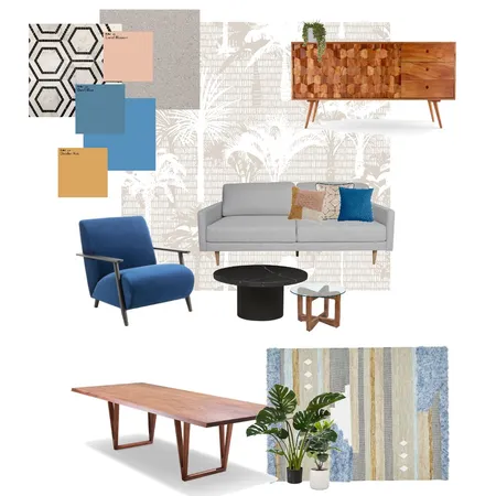 Cool midcentury modern Interior Design Mood Board by Rebekka Levin on Style Sourcebook