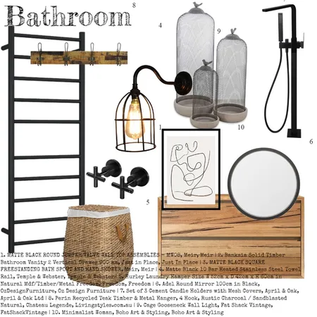 Bathroom Interior Design Mood Board by Bianca van der Linde on Style Sourcebook