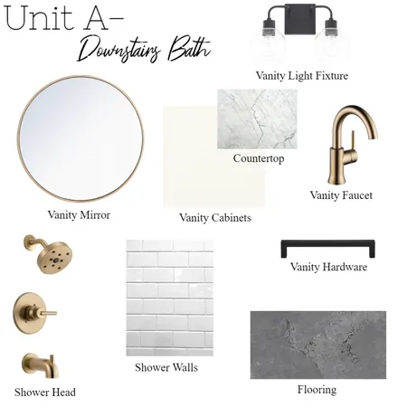 Unit A- Downstairs Bath Interior Design Mood Board by haleyjbrenneman on Style Sourcebook