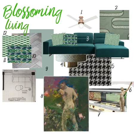 Blossoming living Interior Design Mood Board by Arzu Mamedbeili on Style Sourcebook