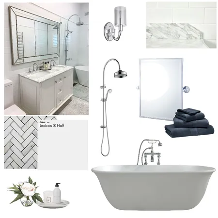 Traditional Hamptons Bathroom Interior Design Mood Board by KMR on Style Sourcebook