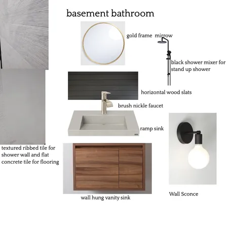 Moorelands basement bathroom Interior Design Mood Board by Melanie Henry on Style Sourcebook