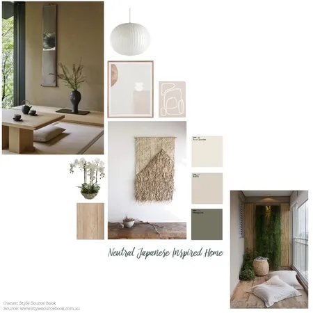 Japanese Interior Moodboard Interior Design Mood Board by Lisa McLean Studio on Style Sourcebook