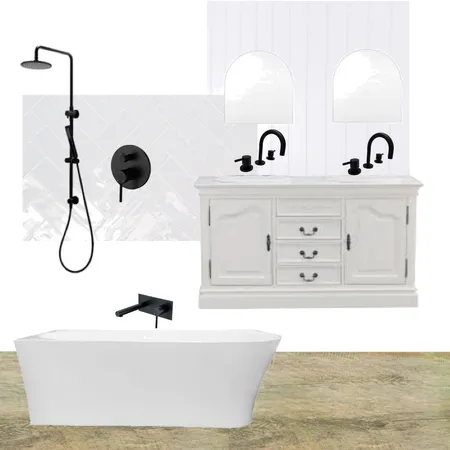 bathroom with black2 Interior Design Mood Board by A.Haby on Style Sourcebook