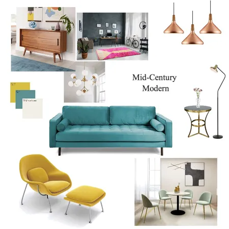 Mid-Century Modern 2 Interior Design Mood Board by rolsybaby on Style Sourcebook