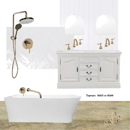 gold bathroom Interior Design Mood Board by A.Haby on Style Sourcebook