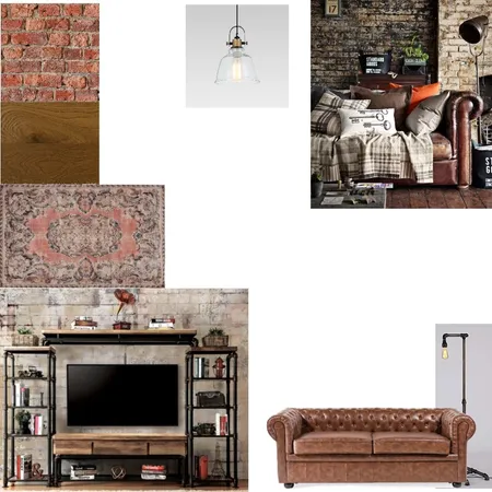 Industrial living room Interior Design Mood Board by ashhnicc on Style Sourcebook