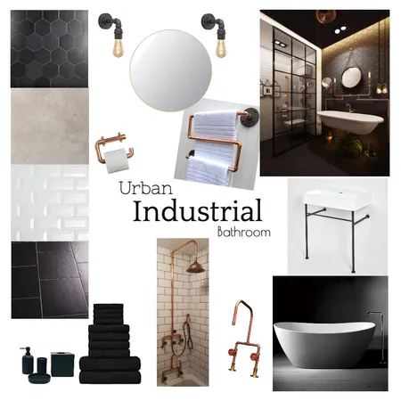 Industrial bathroom Interior Design Mood Board by ashhnicc on Style Sourcebook