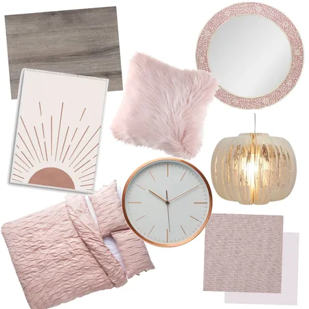 Pink bedroom Interior Design Mood Board by KMPage on Style Sourcebook