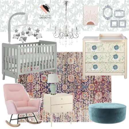 Baby Blue Girl Interior Design Mood Board by Maegan Perl Designs on Style Sourcebook