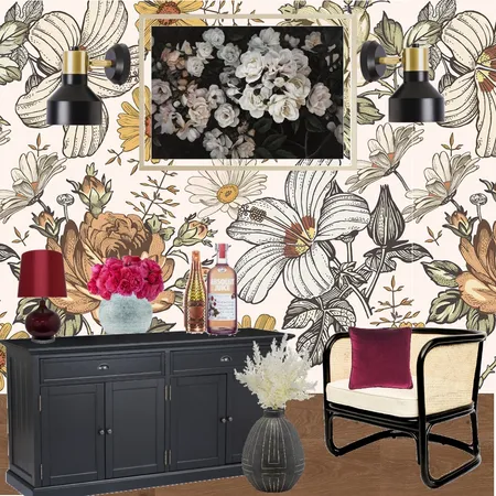 Ruby Red Eclectic Interior Design Mood Board by Maegan Perl Designs on Style Sourcebook