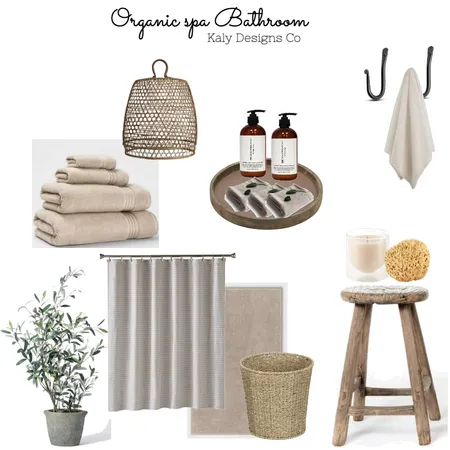 Organic spa Bathroom Interior Design Mood Board by Kaly on Style Sourcebook