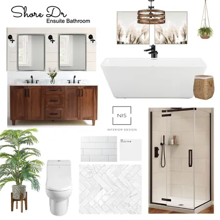 Shore Dr Ensuite Bathroom (option A) Interior Design Mood Board by Nis Interiors on Style Sourcebook
