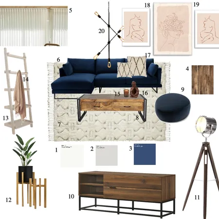Mood board living area Interior Design Mood Board by KAVIAR ARCHITECTURAL STUDIO on Style Sourcebook
