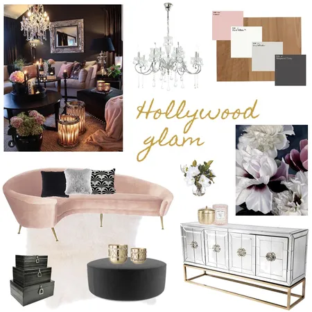 Hollywood glam Interior Design Mood Board by WilgaInteriors on Style Sourcebook