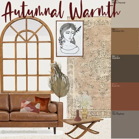 Autumnal Warmth - Earthy boho luxe Interior Design Mood Board by Our Home in the Trees on Style Sourcebook