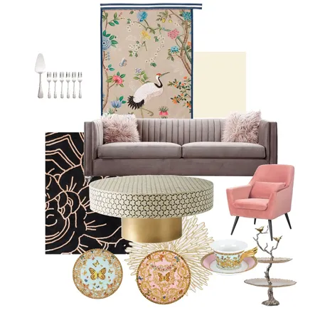Luxe tea Interior Design Mood Board by Tropigal on Style Sourcebook