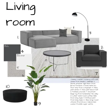 living room sample board Interior Design Mood Board by Kirsty taylor on Style Sourcebook