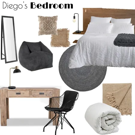 Diego's Bedroom Interior Design Mood Board by Nichole on Style Sourcebook