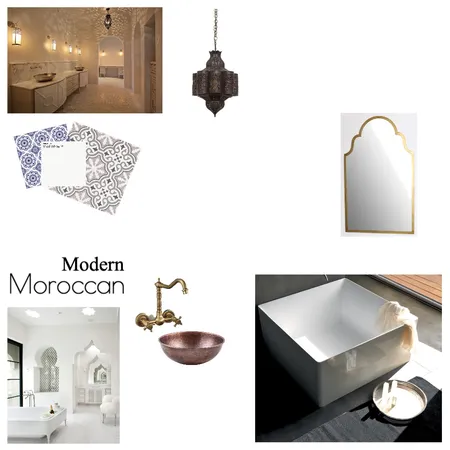 Moroccan bathroom Interior Design Mood Board by ashhnicc on Style Sourcebook