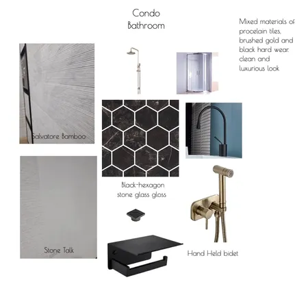 Condo bathroom Interior Design Mood Board by Melanie Henry on Style Sourcebook