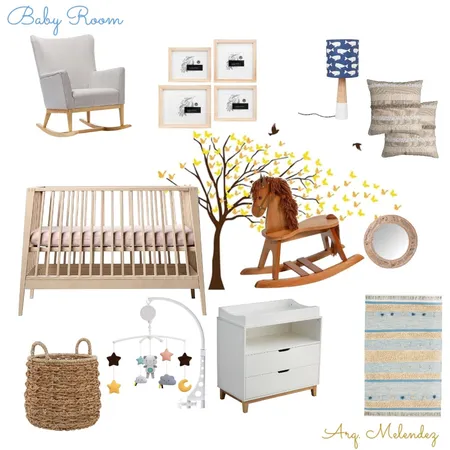Baby room Interior Design Mood Board by Isabela Meléndez on Style Sourcebook