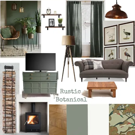 Rustic Botanical Interior Design Mood Board by Fanny Lambotte on Style Sourcebook