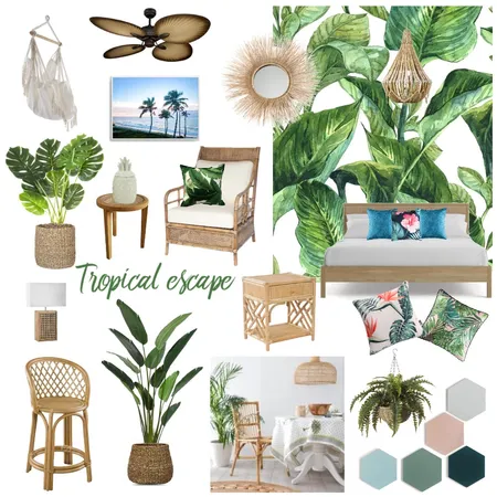 Tropical escape Interior Design Mood Board by WilgaInteriors on Style Sourcebook