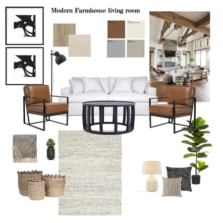 modern farmhouse living room Interior Design Mood Board by mahdokht on Style Sourcebook