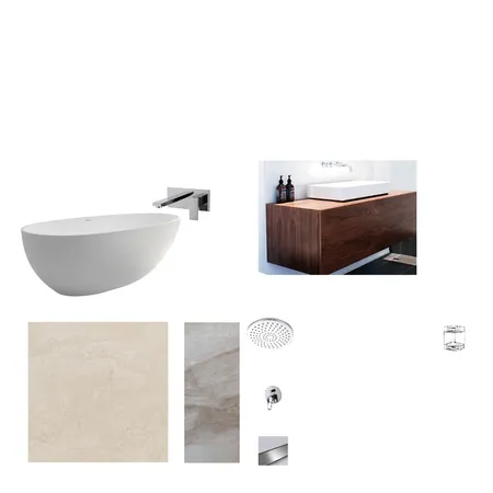 Walnut bathroom_rough idea Interior Design Mood Board by Eliz on Style Sourcebook