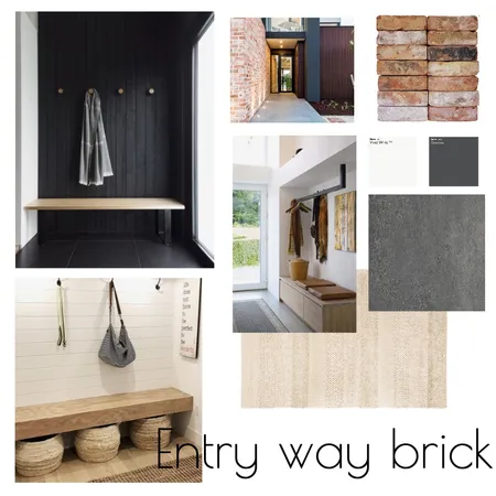 Venkata entry way two - brick Interior Design Mood Board by Dimension Building on Style Sourcebook