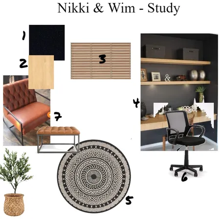 Nikki & Wim - Study Interior Design Mood Board by Nuria on Style Sourcebook