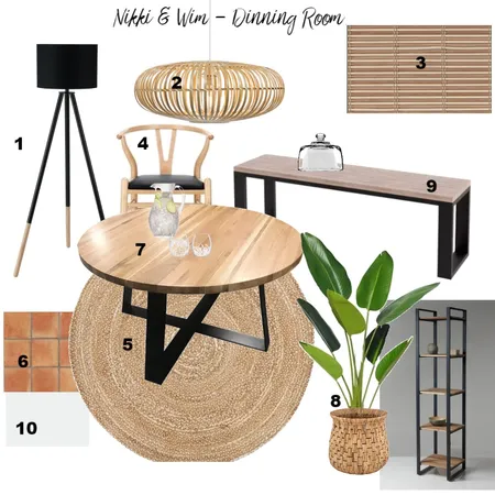 Nikki & Wim's Dinning Interior Design Mood Board by Nuria on Style Sourcebook