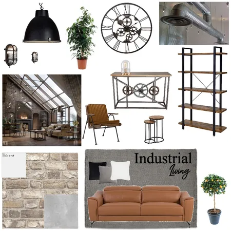 Industrial living Interior Design Mood Board by ashhnicc on Style Sourcebook