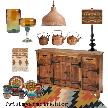 Mexican Interior Design Mood Board by Twist My Armoire on Style Sourcebook
