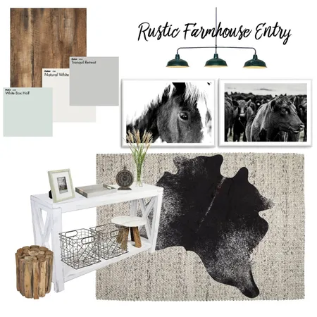 Rustic Farmhouse Entry Interior Design Mood Board by CBMole on Style Sourcebook