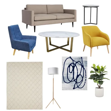 blue - living Interior Design Mood Board by aliimran on Style Sourcebook