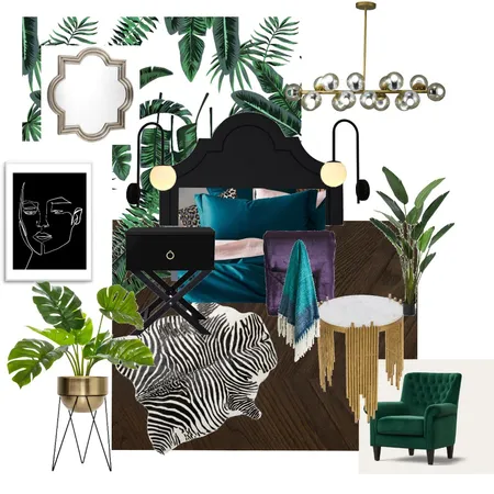 Hollywood Glam Bedroom Interior Design Mood Board by Crystal Nicholls on Style Sourcebook