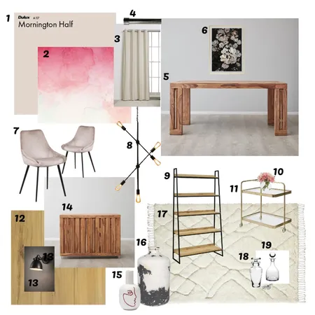 Modern Dining Room // Brief 9 Interior Design Mood Board by Lauren Thompson on Style Sourcebook
