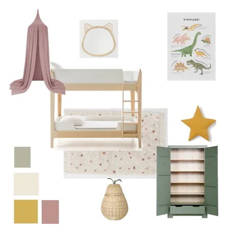 girls bedroom Interior Design Mood Board by Caroline Dadswell on Style Sourcebook