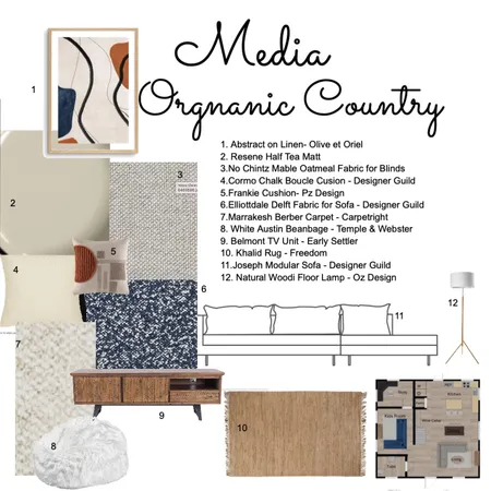 Media - Organic Country Interior Design Mood Board by Kerry-Jayne on Style Sourcebook