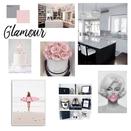 Modern Glam Interior Design Mood Board by Shandoll on Style Sourcebook