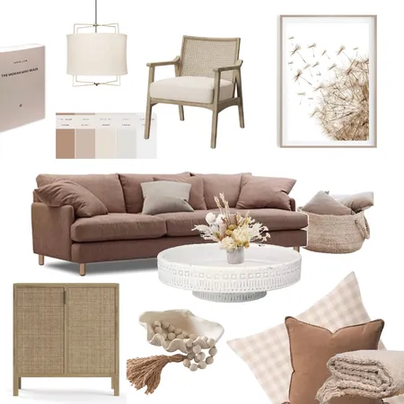 Gingham and blush; Bohemian neutrals. Interior Design Mood Board by Oleander & Finch Interiors on Style Sourcebook