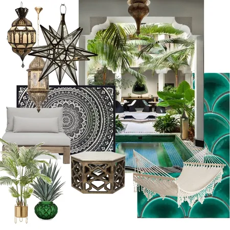 Moroccan Oasis Interior Design Mood Board by Crystal Nicholls on Style Sourcebook