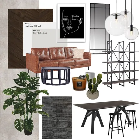 industrial dining room Interior Design Mood Board by abbyawilliams on Style Sourcebook